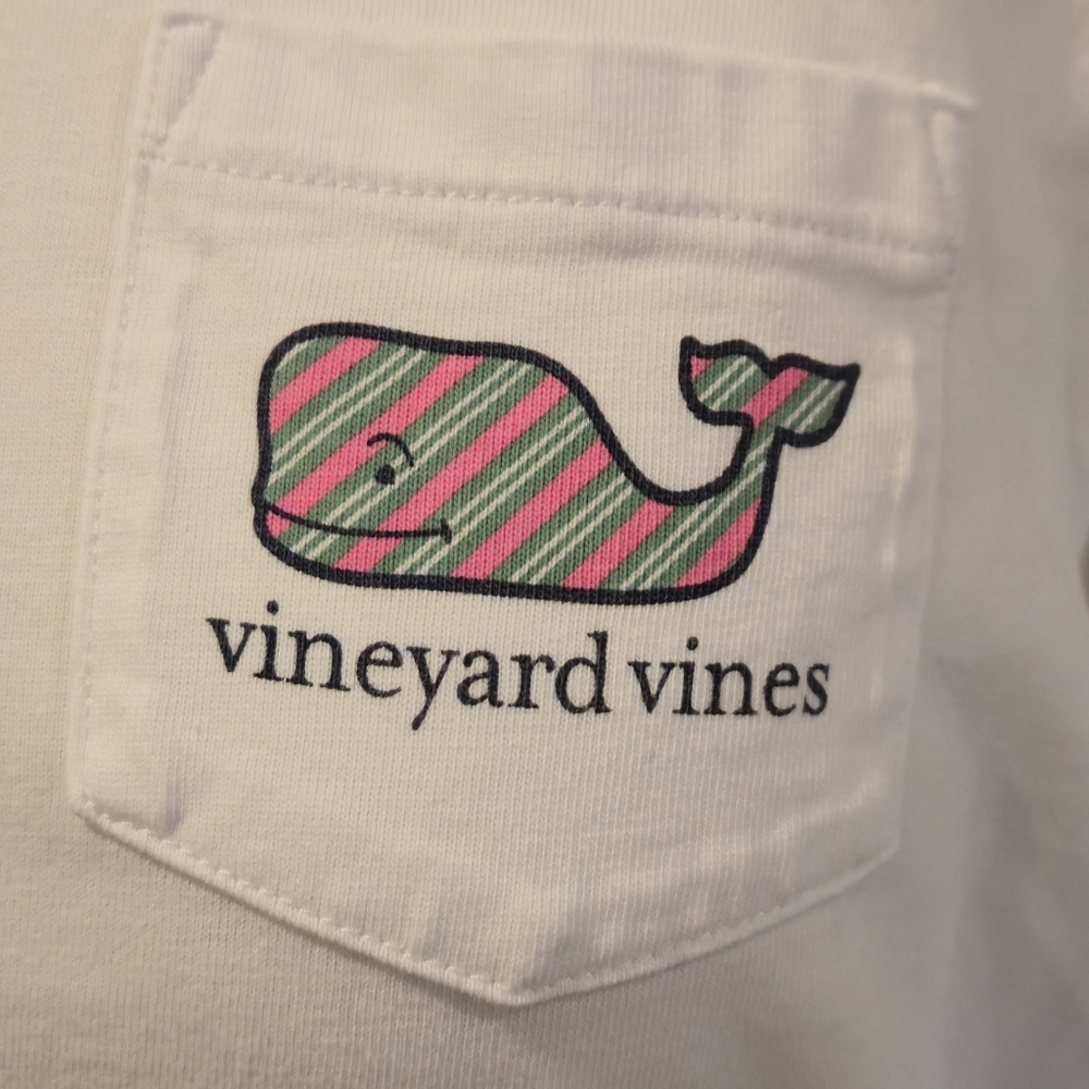 Vineyard Vines Women's White Long Sleeve Tee Shirt 100% Cotton - Picture 5 of 7